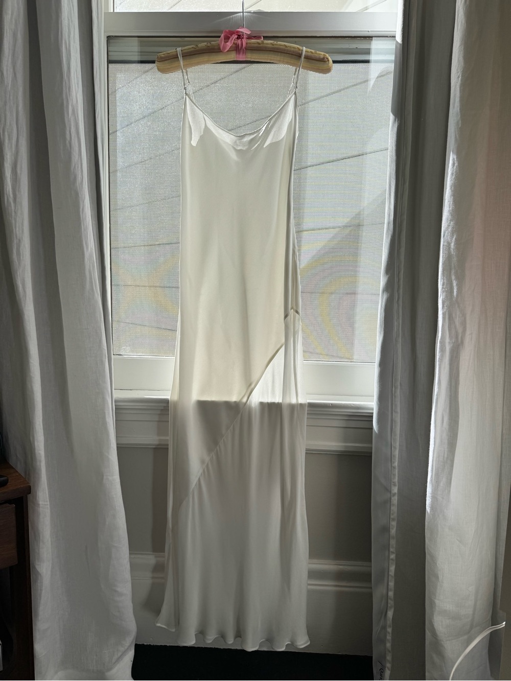 Rat & Boa Cream Slip Maxi Dress
